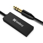 Sandberg Bluetooth Audio Receiver med MiniJack - Svart