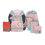 Lässig Mixte enfant School Set Unique Luggage Kids Luggage, Rose/Blue/Black, Taille unique EU