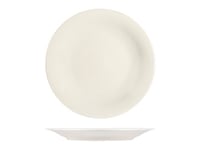 Assiette Plate H&H Charme Ø27Cm En Porcelaine Ivoire