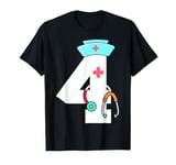 Kids 4th Birthday Nurse Doctor Themed Girls Boys 4 Year Old T-Shirt