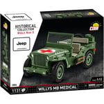 Cobi Historical Collection WWII Byggesett 1131 Deler - Jeep: Willys MB Medical