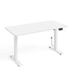 Bureau réglable en hauteur électrique 140x70 blanc