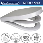 D SHAPE SOFT CLOSE 2 IN 1 FAMILY MULTI DUAL CHILD POTTY TRAINING TOILET SEAT