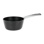 Sitram 713158 Casserole ART DE LA CUISSON en Aluminium Forgé Ø 16 cm H 7,5 cm - tous feux dont induction - Manche ergonomique Inox Riveté - Revêtement noir anti-adhérent sans PFOA