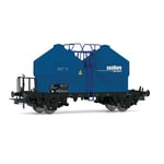 FS 2-AXLE SILO WAGON 2 DOMES AUSILIARE BLUE LIVERY EP.IV 1:87 Rivarossi Treni