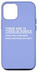 Coque pour iPhone 12/12 Pro Il y a 10 types de personnes drôles de nerd disant