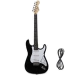 Guitare Electrique Johnny Brook Noire + Câble Jack 6.35mm