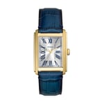 Fossil Carraway Watch for Men, Quartz Movement with Leather Or Stainless Steel Strap, Ensemble Bleu