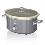 Swan Retro 3.5 Litre Slow Cooker SF17021GRN (Grey)