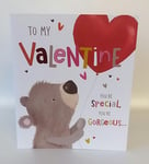 You're Gorgeous Valentine's Day 'Lots of Love' Heart Ballon Card New