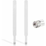 Linghhang - 2 Pièces sma 4G lte Antenne sma Mâle Cellulaire WiFi Antenna 10dBi Haut Gain Routeur Antenne Amplificateur de Signal pour Mobile Huawei