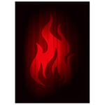 Legion Super Iconic Fire 50 Double Matte Finish Red Sleeves (Fits Magic/MTG, Pokemon Cards)