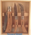 Outils de jardin Opinel coffret bois 3 pieces scie fermante serpette couteau