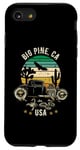 Coque pour iPhone SE (2020) / 7 / 8 Big Pine California USA Hotrod Design rétro coucher de soleil dans le désert