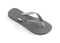 Havaianas Boy's Unisex Kids Top Mix (Mini Me) Flip-Flop, Steel Grey/Steel Grey, 13 UK Child