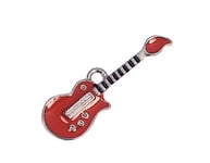 INNSPIRO Pendentif métallique NICE CHARMS guitare rouge 32 x 10 mm. 25u., 10x12mm., Métal, Pas de gemme