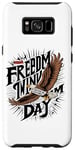 Coque pour Galaxy S8+ T-shirt graphique Patriotic Freedom USA