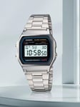 NEW CASIO Retro Classic Unisex Digital Steel Bracelet Watch A158WA-1YES Silver