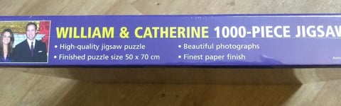 William & Catherine - 1000-Piece Jigsaw - The Engagement - NEW sealed gift