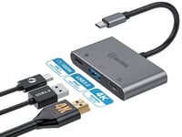 4K USB-C to HDMI Adapter & hub MacBook Pro, Dell XPS, Samsung Galaxy Plug & Play