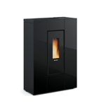 ExtraFlame Marilena Plus Ad Crystal Poêle À Granulés 8 KW Noir