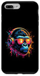 iPhone 7 Plus/8 Plus Monkey DJ Disco Music Lover Headphones Gorilla Chimpanzee Case