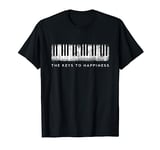 The Keys to Happiness Keyboard Piano T-Shirt