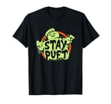 Ghostbusters Slimy Stay Puft Distressed Big Chest Logo T-Shirt