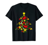 Happy Christmas Wales Welsh Nadolig Llawen Dragon & Daffodil T-Shirt