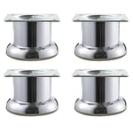 JNMDLAKO 4 Furniture Legs Metal Furniture Feet Table Iron Legs Furniture Risers Round with Floor Protectors Screw Desk Legs Accessories Replacement,Couch Legs,Sofa Bed Legs,Cabinets Feet