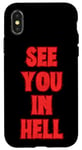 Coque pour iPhone X/XS Rendez-vous dans Hell Eat The Rich