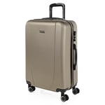 ITACA - Valise Moyenne, Valises Rigides, Valise Rigide, Valise Semaine pour Tout Voyage, Valise Soute de Luxe 71160, Champagne