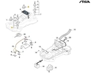 Groupe Amortisseur Original Stiga a3000 Rtk Robot Tondeuse 381394807/0