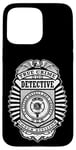 Coque pour iPhone 15 Pro Max Badge de police amusant True Crime Detective Division