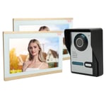 10in Wifi Video Doorbell 1080P 2 Monitors Night Vis-ion Wired Motion Detecti Hot