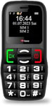 TTfone TT220 Big Button Mobile Phone for the Elderly with Emergency Assistance button, talking keys, long battery life, torch, Bluetooth, Simple easy to use (with Mains Charger)