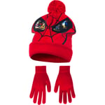 Marvel Ultimate Spider-man Childrens Boys Mask Winter Hat And Ha