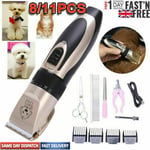 Low Noise Pet Dog Cat Grooming Clipper Hair Trimmer Electric Shaver Scissors Set