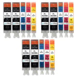 15 Printer Ink Cartirdges (Set+Bk) to replace HP 920 (920XL) non-OEM/Compatible