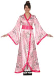 FIESTAS GUIRCA Fabuleux Kimono pour femme - Déguisement japonais rose pour femme Taille S