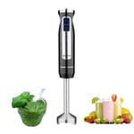 BEHOME Mixeur plongeant 800 Watt | Mixeur Plongeur en Acier Inoxydable | 8 Vitesses réglable, puor Sacues, Bébés, Purée, Soupe, Smoothies