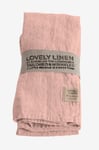 Lovely Linen - Servett Lovely i tvättat lin, 4-pack - Rosa