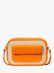 kate spade new york Ava Canvas and Leather Cross Body Bag, Turmeric Root