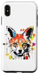 iPhone XS Max Colorful Fox Head Pop Art Painting Case