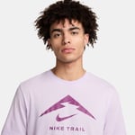 Nike Løpe t-skjorte Dri-FIT Run Trail - Lilla, størrelse Medium