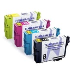 TONERMEDIA - x4 cartouches Epson 502XL compatibles (1 Noir, 1 Cyan, 1 Magenta, 1 Jaune)