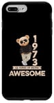 Coque pour iPhone 7 Plus/8 Plus 52ème anniversaire homme femme 1973 original ours en peluche Awesome