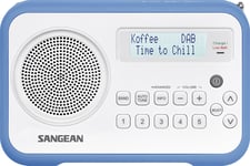 DAB radio Sangean DPR67 Blå/hvit