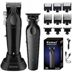 Kemei sladdlös hårtrimmer 0mm Clipper Professionell elektrisk skärmaskin, 100% ny