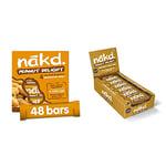 Nakd Peanut Delight 35g Bar - Multipack Case of 48 Bars & Peanut Delight Natural Fruit & Nut Bars - Vegan Bars - Gluten Free - Healthy Snack, 35 g (Pack of 18)